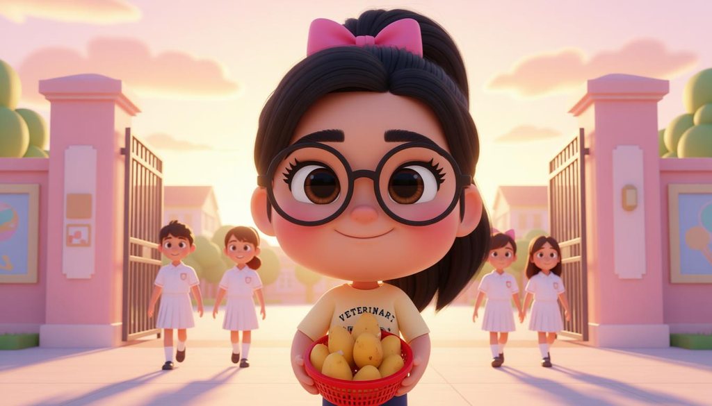 Bình minh sau cổng trường, nhóm bạn áo trắng cùng nhau bước vào ngày mới